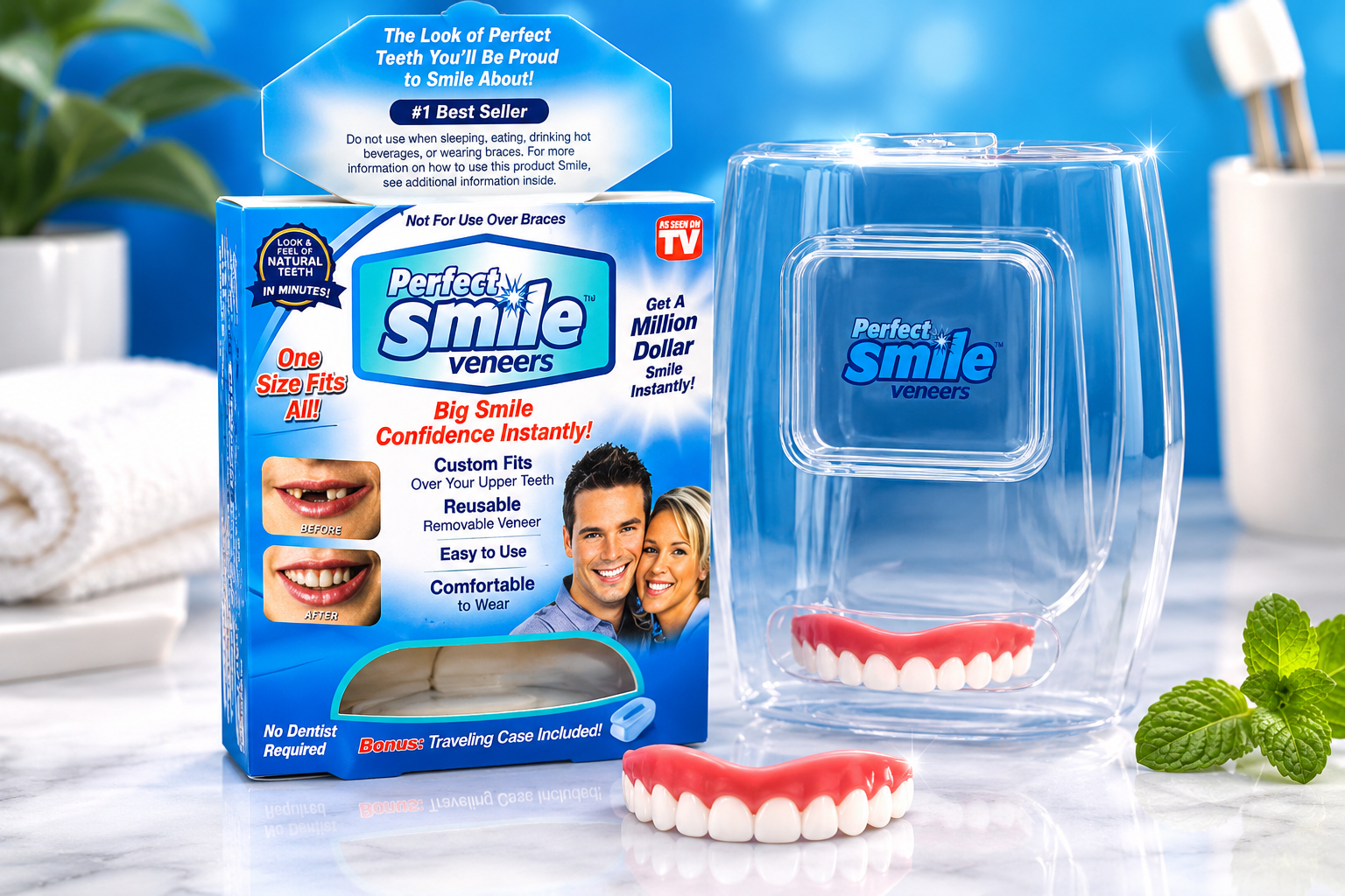 Perfect Smile Veneers – Reusable Snap-On Dental Veneers